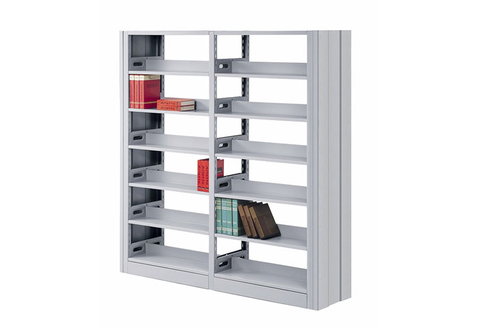 雙層鋼制書架，雙層辦公置物架