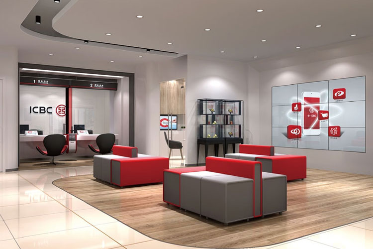 工商銀行組合沙發(fā)，工行客戶休息沙發(fā)銀行公共區(qū)域等候沙發(fā)